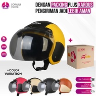 Helm Bogo Anak Kecil 2 3 4 5 6 7 Tahun Polos Cewek Cowok Junior Kaca Cembung Packing Kardus
