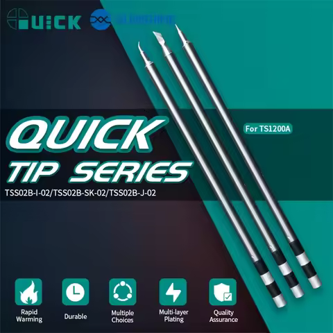 QUICK TSS02 TSS02B SK I IS K 1C 2C 3C 0.8C Soldering Iron Tip for TS1200A Soldering Station Maintena