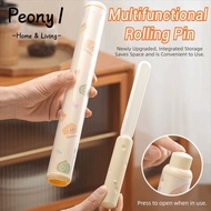 PEONY1 Baking Bread Pastry Roller, 2in1 Multifunctional Rolling Pin, Creative Plastic Non-Stick Cook