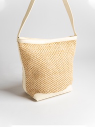 HAPPY2U Felicia Raffia Tote Bag
