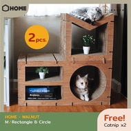 KAFBO Cat Scratching Furniture HOME 2 pcs Set – Walnut ที่ลับเล็บแมว ที่ฝนเล็บแมว ที่ข่วนเล็บแมว ที่