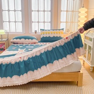 Alls Wonderland Bedskirt High Deep Pockets Bedsheet Flower Printed Bed Skirt Mattress Cover Height 4