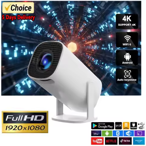 Mini Smart Projector P30 Android 11 WiFi 6 Technology 4K 1080P Video 1280x720P Native Resolution Por