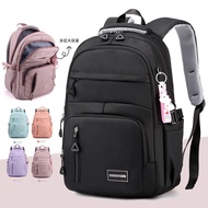 School backpack Boy ergonomic school bag Girl Solid Color Lightweight Student backpack Back Protecti