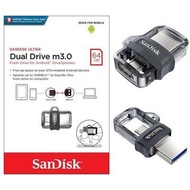 SanDisk Ultra Dual Drive m3.0 16GB, 32GB, 64GB, 128GB, 256 GB, SDDD3 Original Guarantee, Local Stocks Distributor, MICRO USB &amp; USB A 3.0