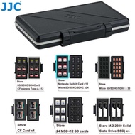 JJC Memory d Case 36/24/6/4 Slots Water-resistant ize Box for Storage MSD, Micro SD, Nintendo Switch