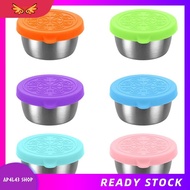 [ap4l43.] 6 Pack Salad Dressing Container to Go, 40Ml Reusable Small Condiment Containers with Lids,