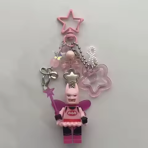 Handmade Cartoon 3D Fairy Bat Keychain y2k bow keychain
