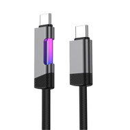 RGB Breathing Light Fast Charging Cable 1 2m LED Glowing Data Line For Phone 15 Huawei Type C