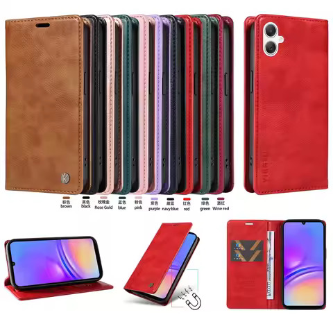 Magnetic Leather Wallet Flip Case For Samsung Galaxy A73 A72 A71 A56 A55 A54 A43 A52 A51 A35 A34 A33