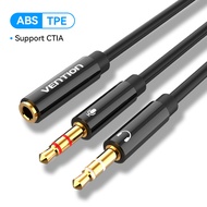 Vention Dây Audio Splitter âm thanh và Micro 3.5mm Adapter Extension Cable cho PC Laptop Computer ta
