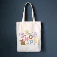 กระเป๋าผ้าแคนวาส/ Totebag BTS kpop ผ้าใบเกาหลี jungkook Jimin taehyung05