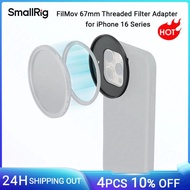 SmallRig FilMov 67mm Threaded Filter Adapter for IPhone 16 Series for SmallRig 67mm Threaded Ring LE