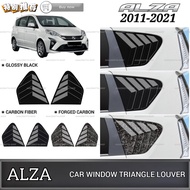 AMAZING PERODUA ALZA OLD 2011-2021 CAR WINDOW TRIANGLE LOUVER COVER TRIANGLE WINDOW COVER ACCESSORIE