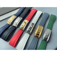 20mm silicone Rubber Watchband watch band strap For Rolex strap Daytona Submariner GMT OYSTERFLEX Br