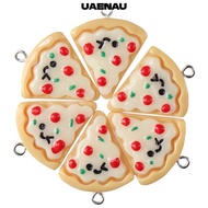 UAENAU 30Pcs, 1.16 inch(29.5mm) long Resin Pizza Charms, Smooth and comfortable to touch 0.93 inch(2