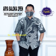 TERBARU 2023 Baju Batik Pria Abu Lengan Pendek Hem Batik Batik Solo Kemeja Full Furing Bisa Cod Srag