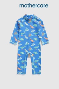 ชุดว่ายน้ำเด็กผู้ชาย Mothercare Dinosaur Sunsafe Suit Upf50+ HC418