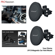 PROfezzion 2PCS Magnetic MagSafe Phone Car Holder Mount for Car Air Vent for Apple iPhone 15 14 13 12 Pro Max Plus/Oppo/Vivo/Samsung/Huawei &amp;MagSafe Case/Regular Case