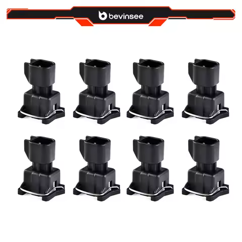 8 pieces Fuel Injector Connector Adapter EV6 to EV1 for USCAR LS2 LS3 LSX LS1 LT1 TPI, Replace for 7
