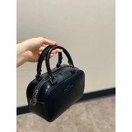 Coach COACH Ready Stock Coach COACH Ready Stock CH Coach Satchel 19 Letter Logo Leather Bowling Bag