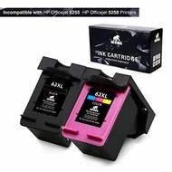 IKONG Ink Cartridge 63 Remanufactured Ink cartridges Replacement for HP 63 Ink with Ink Level Dis...