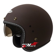 Zeus 380FA Zeus Retro Classic VIntage Half Face Helmet ZS380 FA Solid ZS-380 380