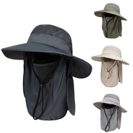 Sunscreen Hat Men's Fishing Hat Summer Fisherman's Hat Outdoor Mountaineering Sun Hat Face Shade UV Sun Hat