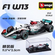 Bburago 1:43 Mercedes-Benz W13 F1 Formula Racing Aloi Model Kereta Paparan Model Pukal