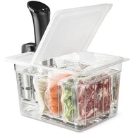 EVERIE Sous Vide Container 12 Exaggerated EVC-12 with Foldable Hinge Cover Compatible with Anova Nan