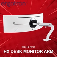 Ergotron HX Desk Monitor Arm with HD Pivot 10 Year Warranty