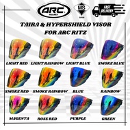 VISOR ARC RITZ / TWO TONE RITZ / YF1 / AR4 / YF DRAGON ( VISOR SIANG & MALAM )- VISOR TAIRA / VISOR 