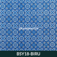 KAIN BATIK SERAGAM SEKOLAH SD SMP SMA BAHAN BSY SANWOS BSY18 WARNA UNGU/BIRU