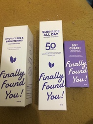 Ffy new toner bright  , soy clear& sunscreen