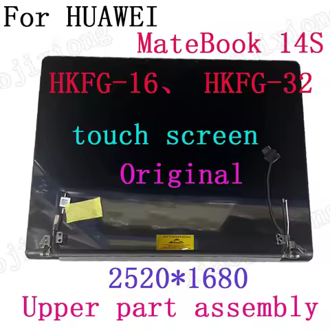 For Huawei MateBook 14s 2023year Upper part assembly Screen HKFG-16、 HKFG-32 Display IPS LCD Assembl