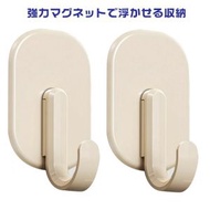 櫻花 - 磁吸式✿ 磁石 磁鐵✿ 強力✿ J型 掛勾 掛鉤 磁鐵 掛鈎✿ 2枚入✿ 米白