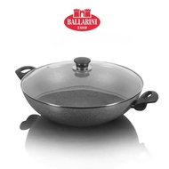 BALLARINI FERRARA Granitium Non-Stick Big Wok with Glass Lid 36cm (Induction)