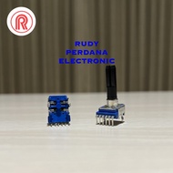 Potensio 100K 100K OHM Ω B1-04 STEREO 6P 6 PIN BLUE MIXER BENDEK FOOT