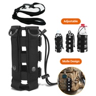 0.5-2.5L Upgraded Molle Water Bottle Pouch Bag Outdoor Travel Hiking Drawstring Water Bottle Holder 