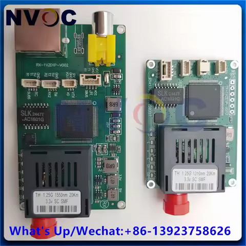NVOC-LINK_V1 CVBS*1/TTL*2/Ethernet*1 TTL Data DC 5.5-26V SM 1*9 FC 1310/1550nm 20/40KM Optic Transce