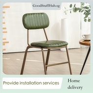 Leg Bar Chair Made Of Old Bars Coffee Shops  Dining Chair Industrial Loft Nordic Iron Art Metal Copp