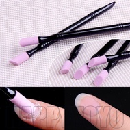Double Sided Nail Art Quartz Polish Pen/Nail Cuticle Hangnails Remover Pen / Washable Dead Skin Push