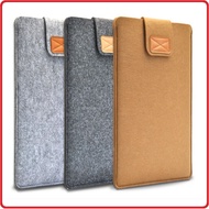 Felt Cloth Laptop Liner Bag Apple 39cm 44cm 50cm Felt Velcro Computer Bag