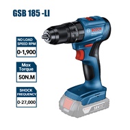 GSB 185-LI สว่านกระแทก18V Brushless สว่านชาร์จไฟไดรเวอร์เครื่องมือไฟฟ้าในครัวเรือน Solo