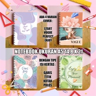 100-page notebook A5-line notebook, 50-sheet school notebook
