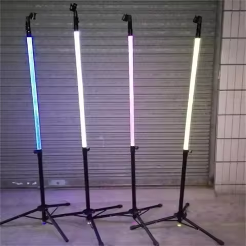 New design colorful LED microphone stand LED microphone base for singer