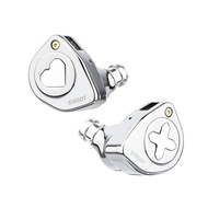 EW300 SIMGOT Hybrid Driver HIFI Earphones with Detachable Nozzles Sier-Plated OFC IEM Cable for Mus