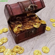 LANAFAY Fake Gold Treasure, Game Coin Gold Sliver Pirate Gold Coins, Cosplay Props Plastic Kid Favor