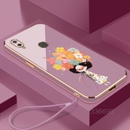 Casing VIVO V7 VIVO V7 plus VIVO V11i VIVO V11 VIVO V11 pro Phone Case 2024 New flower girl Silicone pretty Phone Case