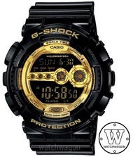 Casio G-Shock GD-100GB-1 Watch Black Gold   GD-100  GD100